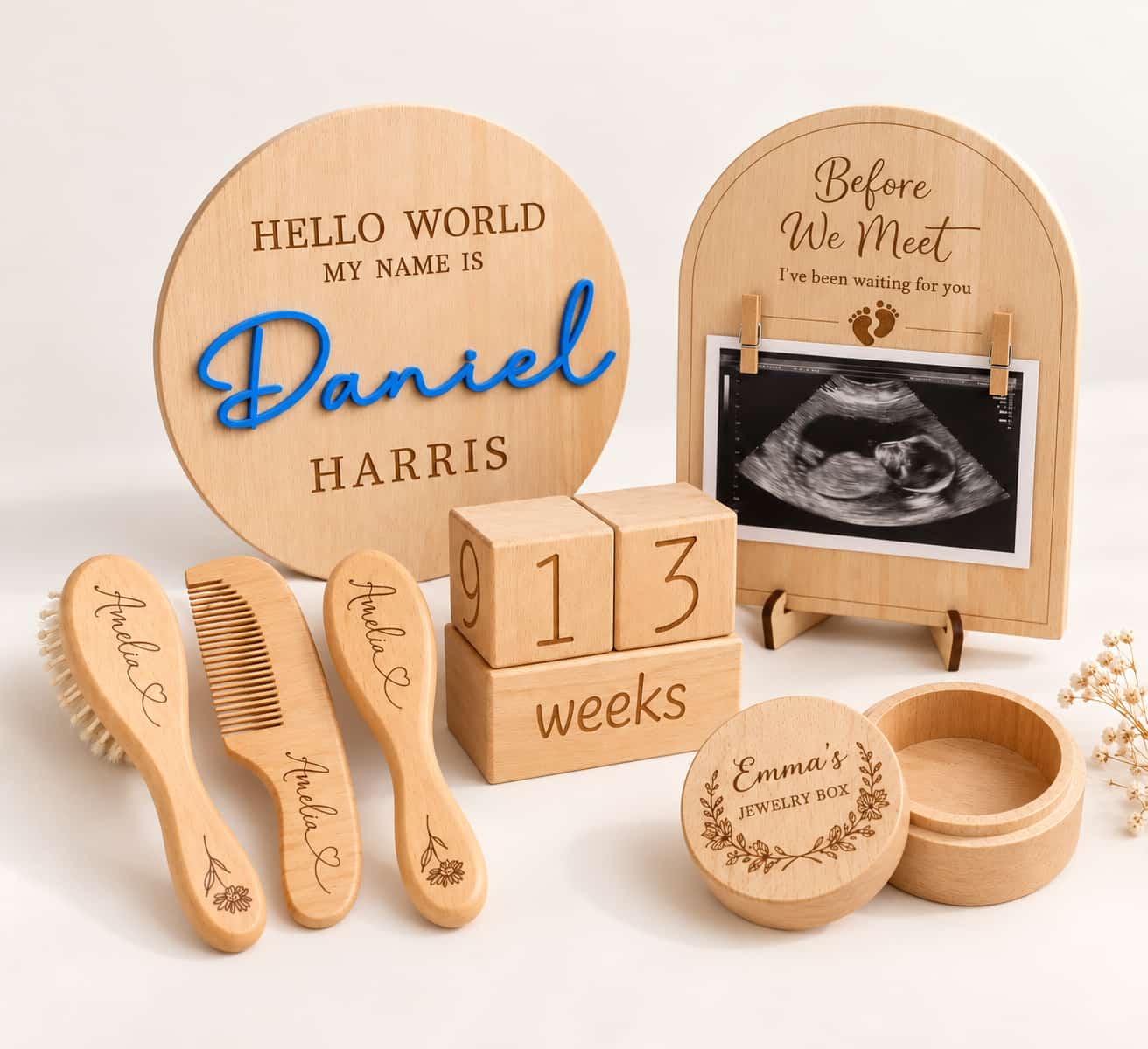 Wooden Baby Gifts & Keepsakes