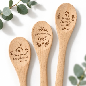 OEM Custom Beech Wood Spoon Wholesale Housewarming Gift