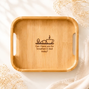 Wholesale Bamboo Tray with Handles for Hotel Gift Projects