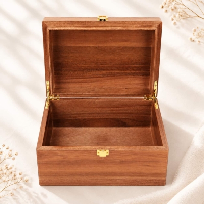 Personalized Engraved Wooden Keepsake Box for Special Memories 