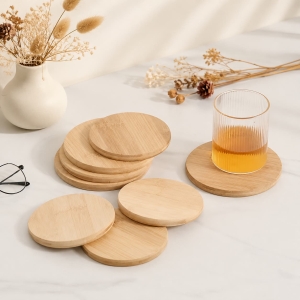 Eco Bamboo Coasters Wholesale Holiday Gift Collection