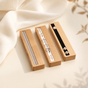 Bulk Beech Wood Ring Display Stand Jewelry Organizer Wholesale