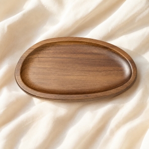Custom Oval Wood Wedding Ring Tray Bulk Order Factory Supply