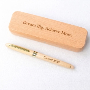 Personalized Wooden Pen Set with Box Wooden Graduation Gift Wholesale