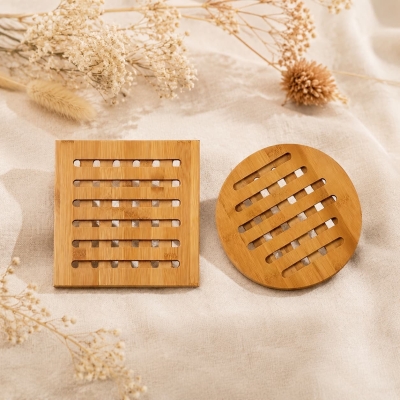 Bamboo Drink Coasters Bulk Order Wedding Gift Collection