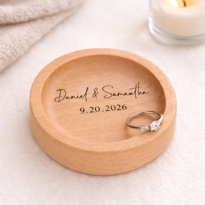 Elegant and Practical Bulk Wooden Ring Dish Gifts