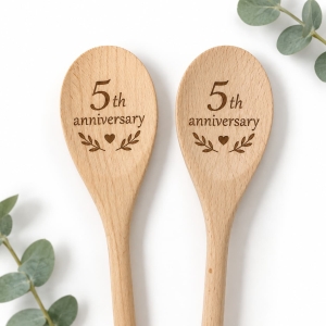 Wholesale Beech Wood Spoons Custom Engraved Wedding Gifts
