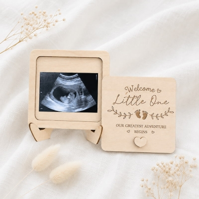Wholesale Wooden Baby Announcement Photo Frame Gift