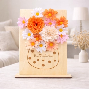 Wooden Flower Insert Board Teacher Thank You Gift Wholesale