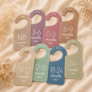 Wholesale Colored Acrylic Baby Closet Dividers Baby Shower Gift