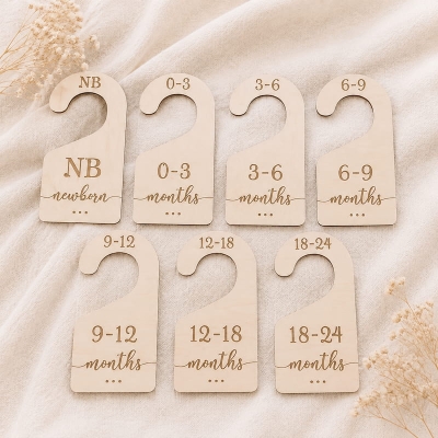 Wholesale Wooden Baby Closet Dividers Baby Gift Set