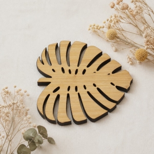 Wholesale Bamboo Leaf Coasters for Wedding and Holiday Gifts
