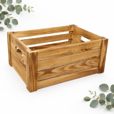 Wholesale Pine Wood Baby Shower Gift Storage Basket