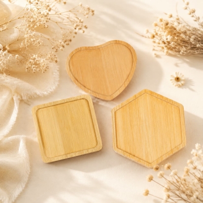 Bamboo Coaster Set Wholesale for Housewarming Gift Sets