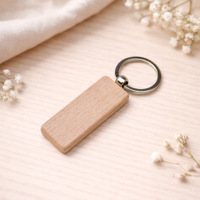 Custom Wood Keyring for Customized Gifts Wholesale