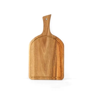 Acacia Wood Cutting Board with Handle for Kitchen
