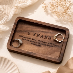 Wholesale Walnut Wood Ring Tray for Jewelry Gifts