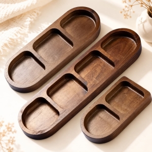 Factory Supply Walnut Wood Jewelry Tray  Wholesale