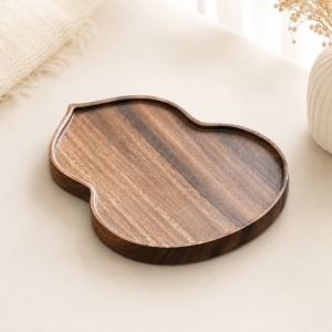 Factory Direct Walnut Wood Ring Dish Wholesale Jewelry Tray