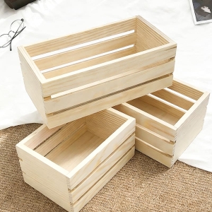 Engraved Wooden Baby Gift Crate for Baby Shower